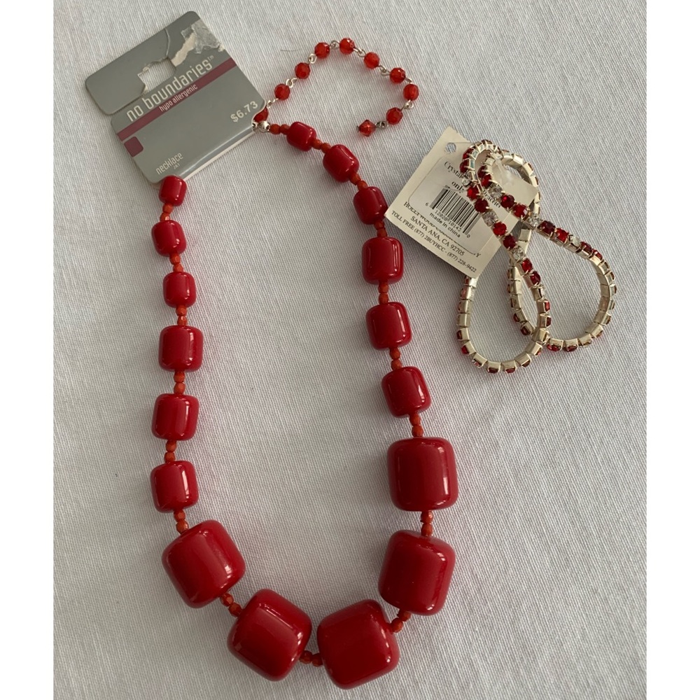 Red Jewelry set